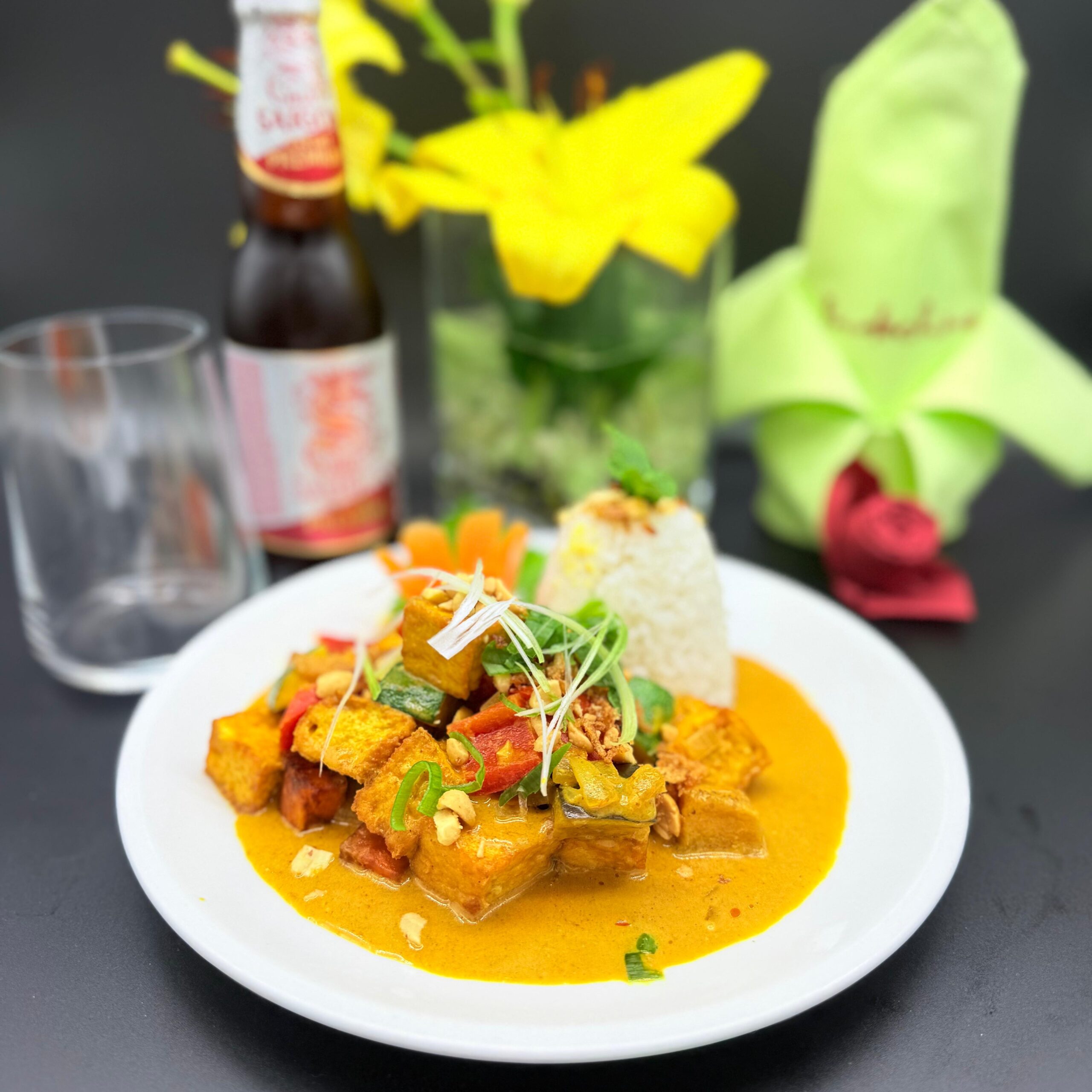 716 Cà ri chay với Tofu dùa kiểu Lào(Laos)